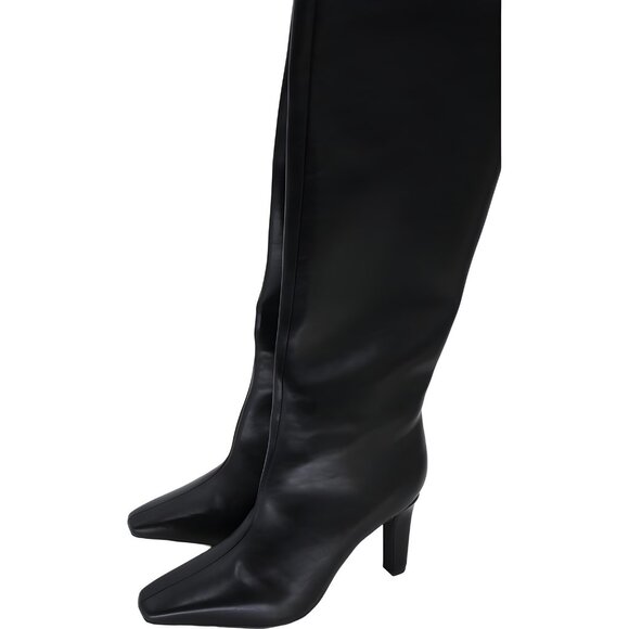 Madden Girl Voyage Knee High Square Toe Boot Black - Women's US 9.5M - Picture 2 of 6